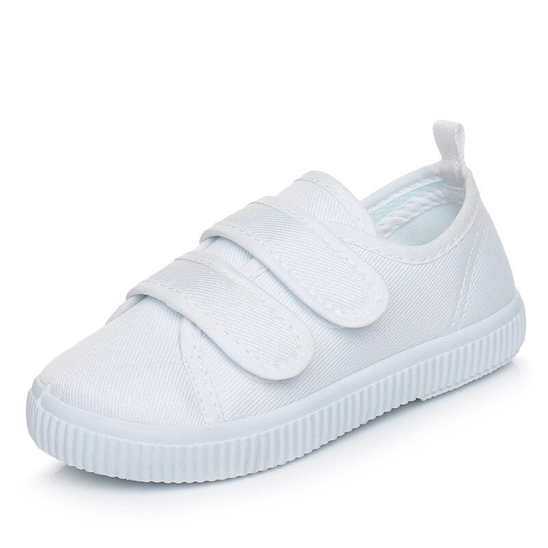 White Sneakers Canvas Shoes for Girls Boys Childre...