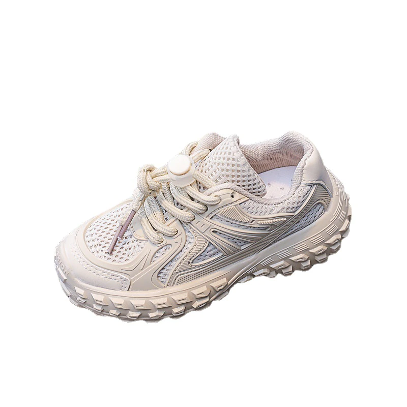 Girls Sports Shoes Autumn Fashion Children Solid Net Fabric Casual Shoes Kids Boys Breathable Sneakers Kids Running Shoes