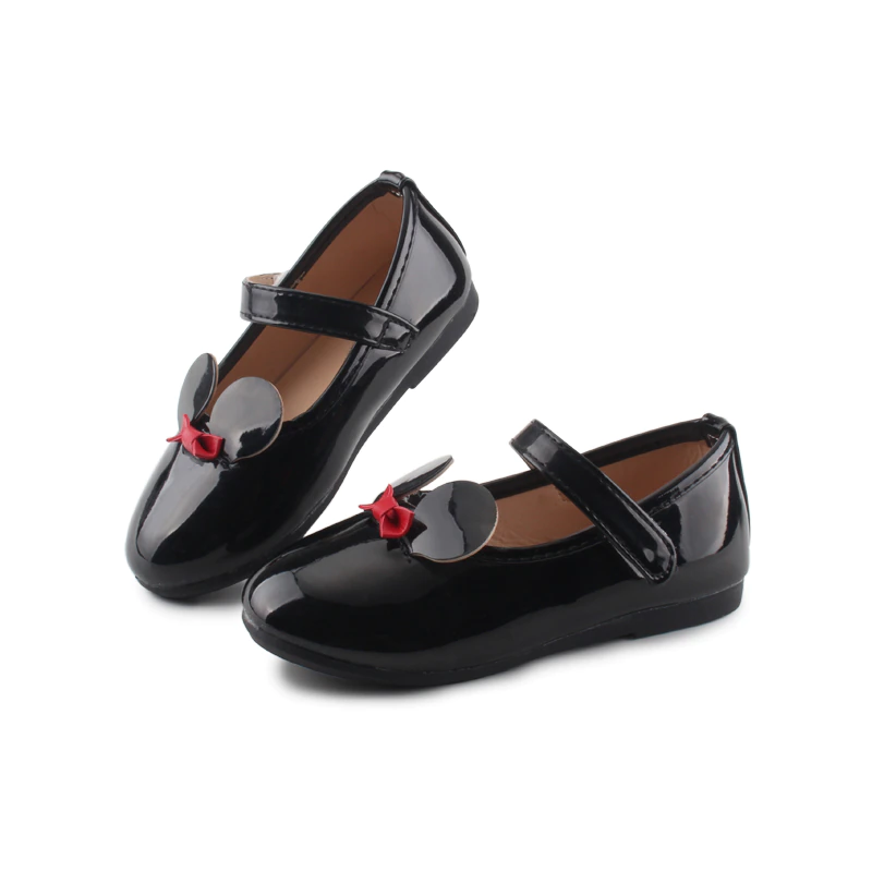 Cute Baby Girl Soft Shoes PU Patent Leather Flats ...