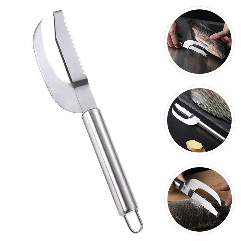 Fish Scale Knife Seafood Fish Filting Cutter Scaler Knives Cleaning Peeler Can Opener Kitchen Cooking Tools Gadgets Accesories