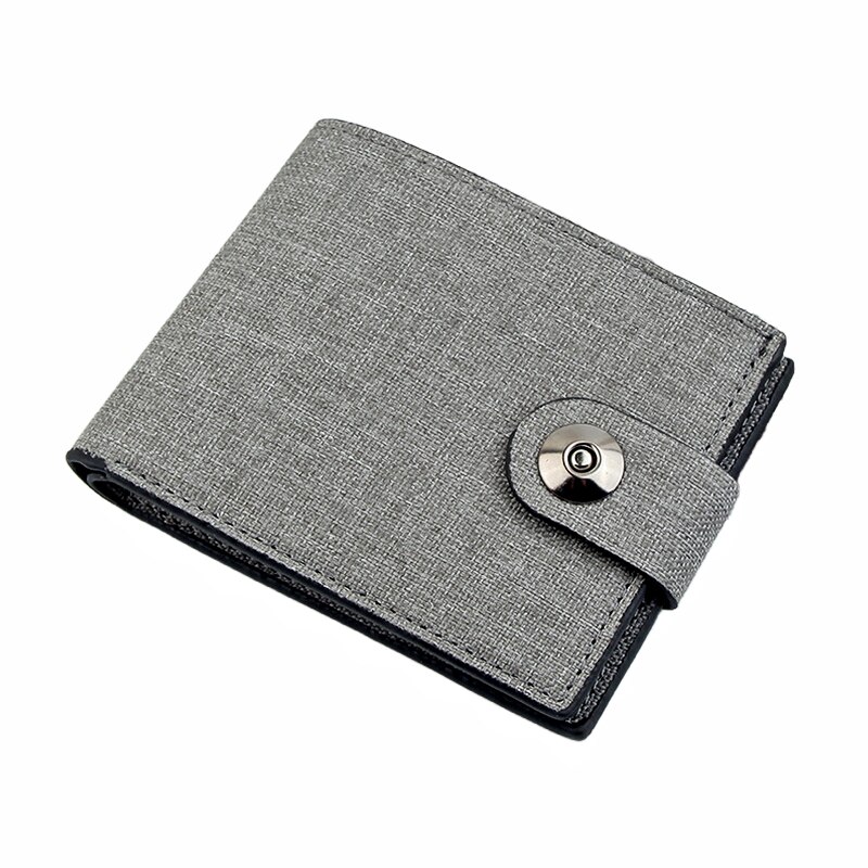 Wallet for Men Fashion Canvas Fold Short Purse Leisure Portable Coin Money Clip Card Holder luxury Wallets Photo Bag for Men