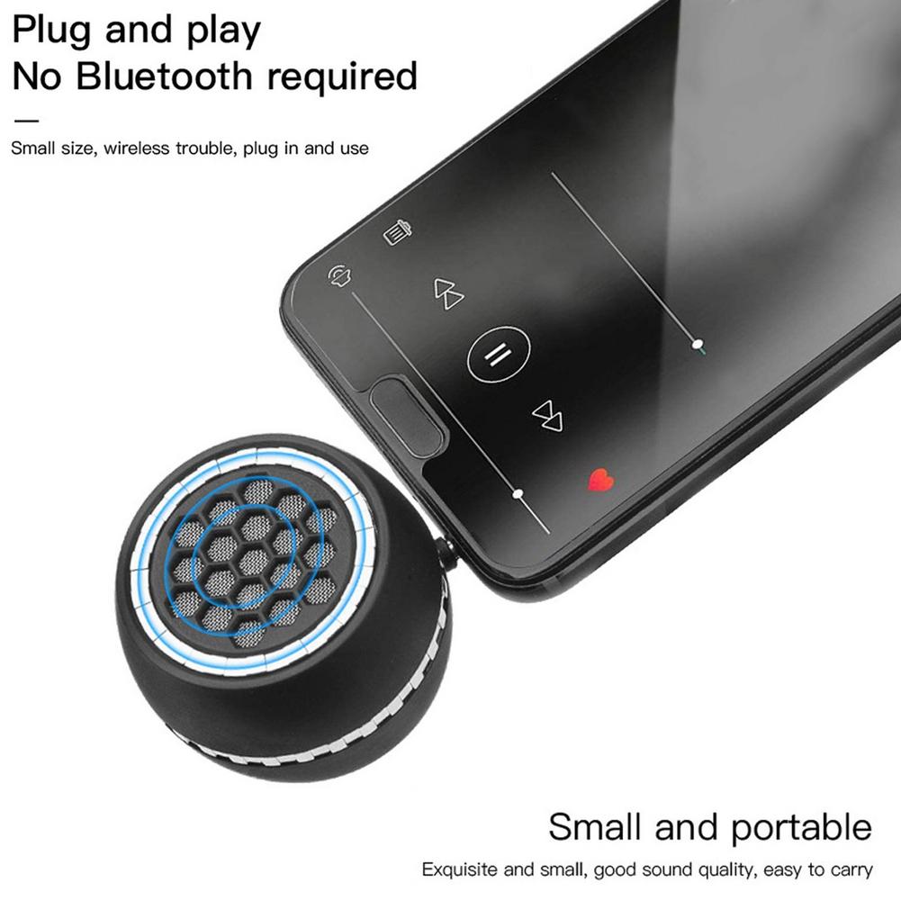Portable Wireless Speaker Phone External Speaker Universal 3.5mm Jack Mini Sound Box For Smartphone Tablet Laptop MP3 MP4