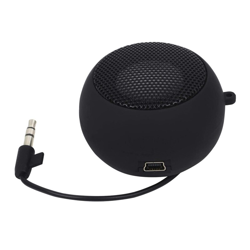 Mini Speaker Portable Rechargeable Travel Speaker with Aux Input Wired 3.5mm Headphone Jack