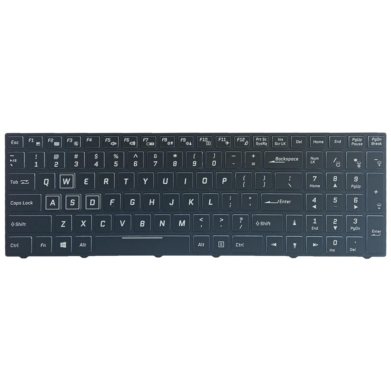 Membrane keyboard Laptop Keyboard, RGB Backlit Bla...