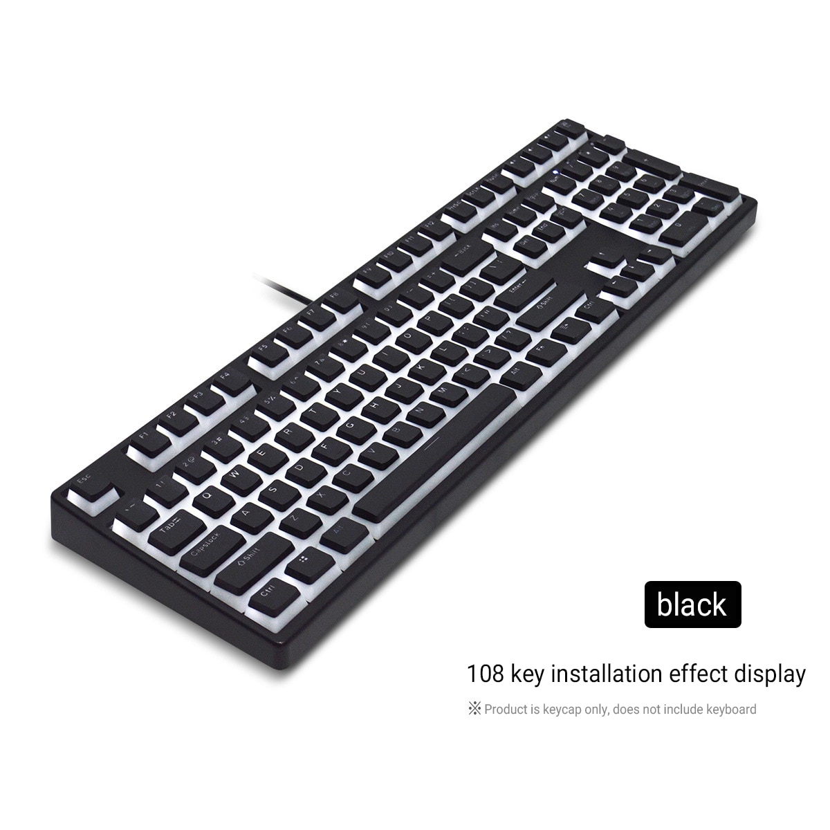 Pudding Keycaps OEM Profile PBT Double Shot Keycap For Mx Switch Mechanical Keyboard ISO Layout RGB backlit Key Caps