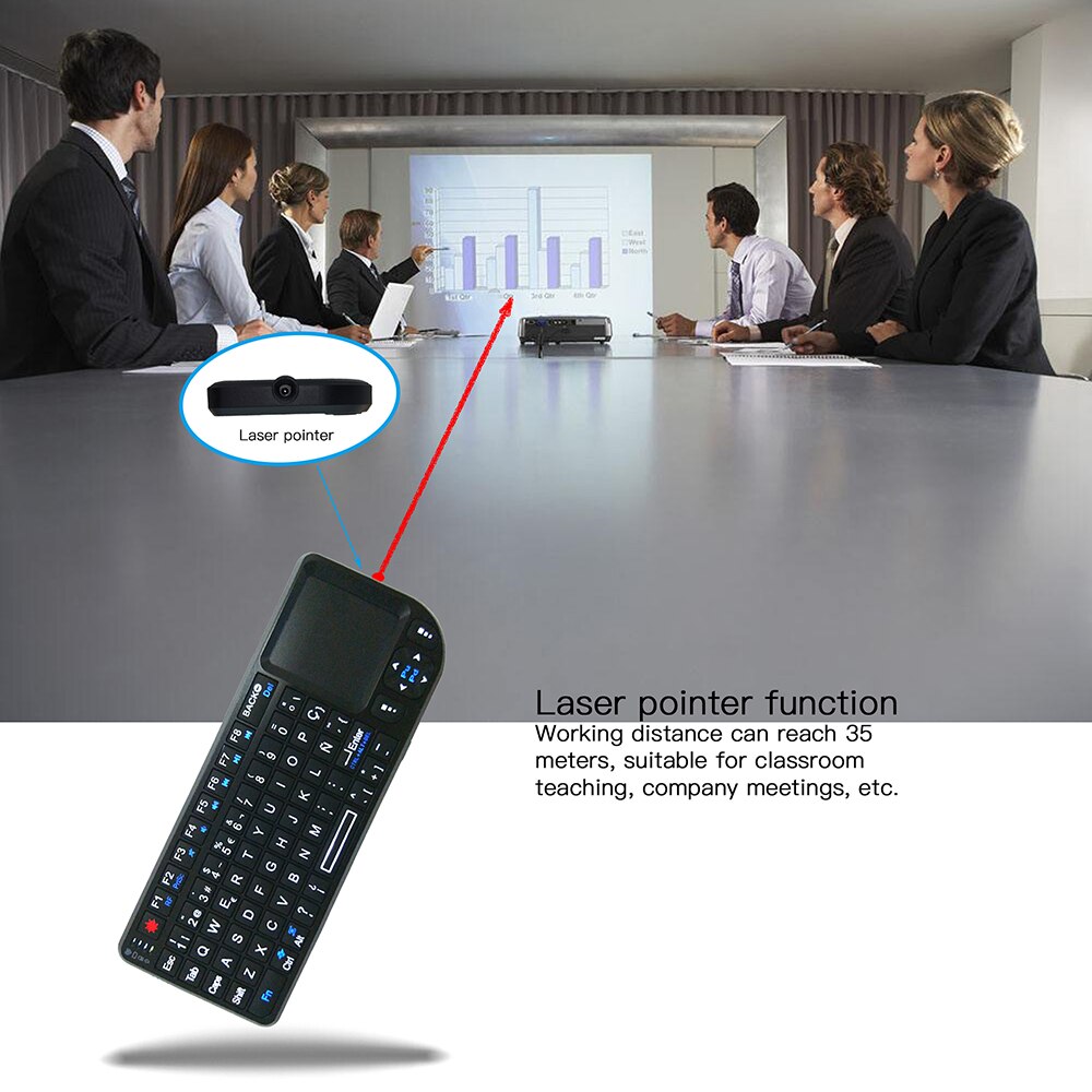 High Quality 2.4G RF mini wireless Keyboard 3 in 1 mini Handheld Qwerty +Touchpad Mouse For PC Notebook Smart TV