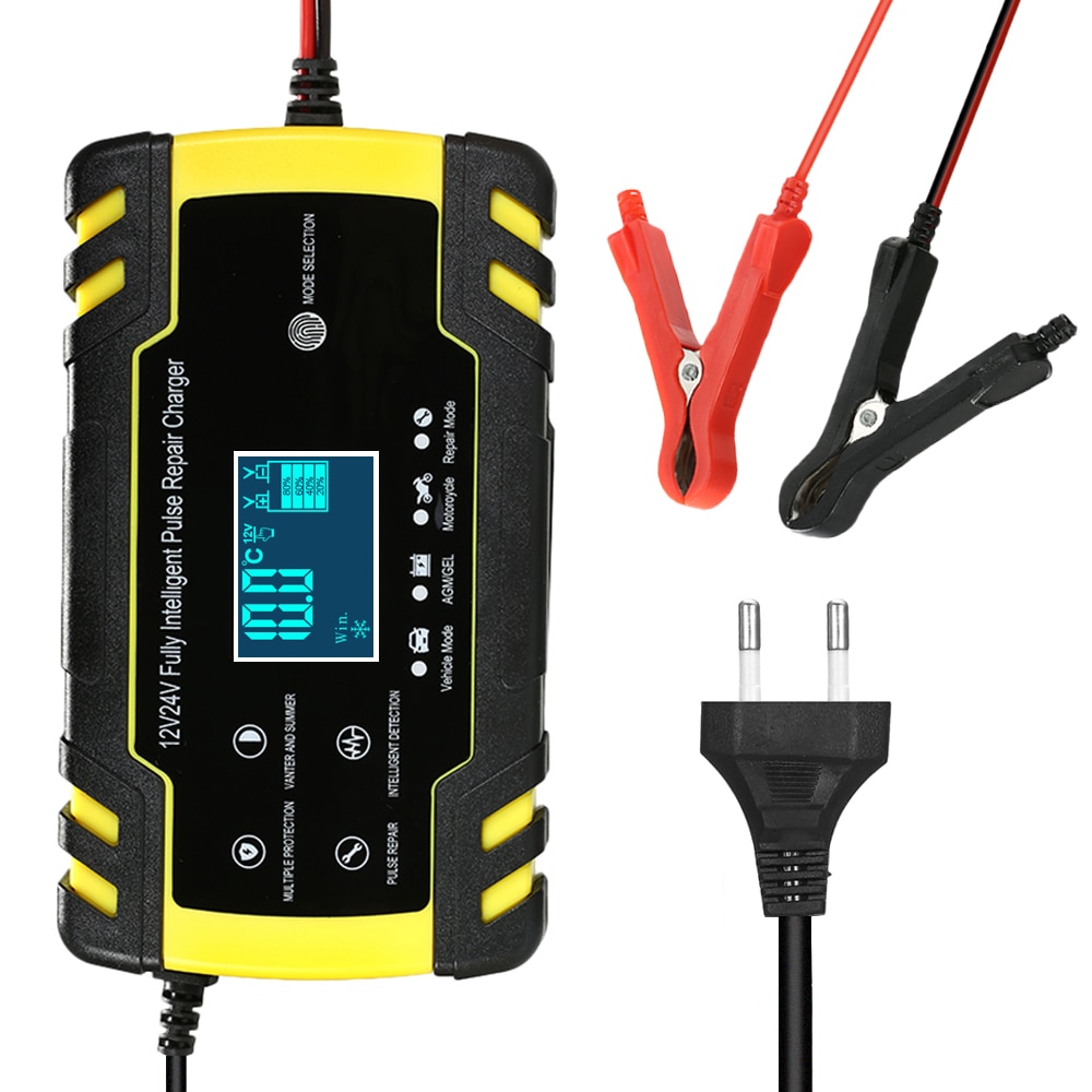 Fully automatic Car Battery Charger 12V 8A 24V 4A ...