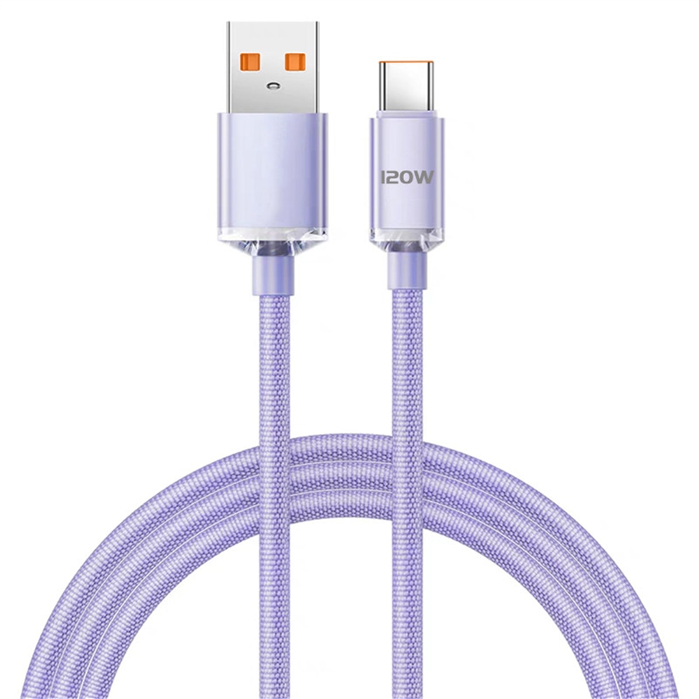 6A USB C Cable 120W Type-C Fast Charging Wire Cable For Samsung Huawei Data Cord USB Cables  Charger