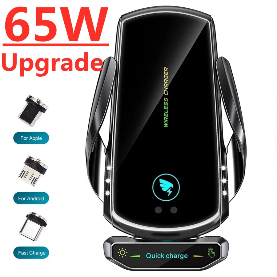 Automatic Car Wireless Charger 65W Fast Charging M...