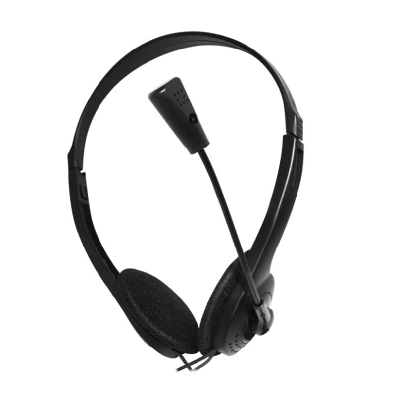 Noise Cancelling Headset With MicrophoneWired Stereo Adjustable Headband Earphone For Computer