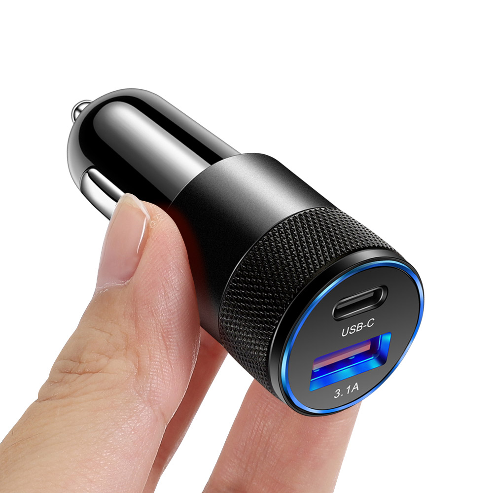 USB Car Charger Quick Charge 3.0 Type C Fast Charg...