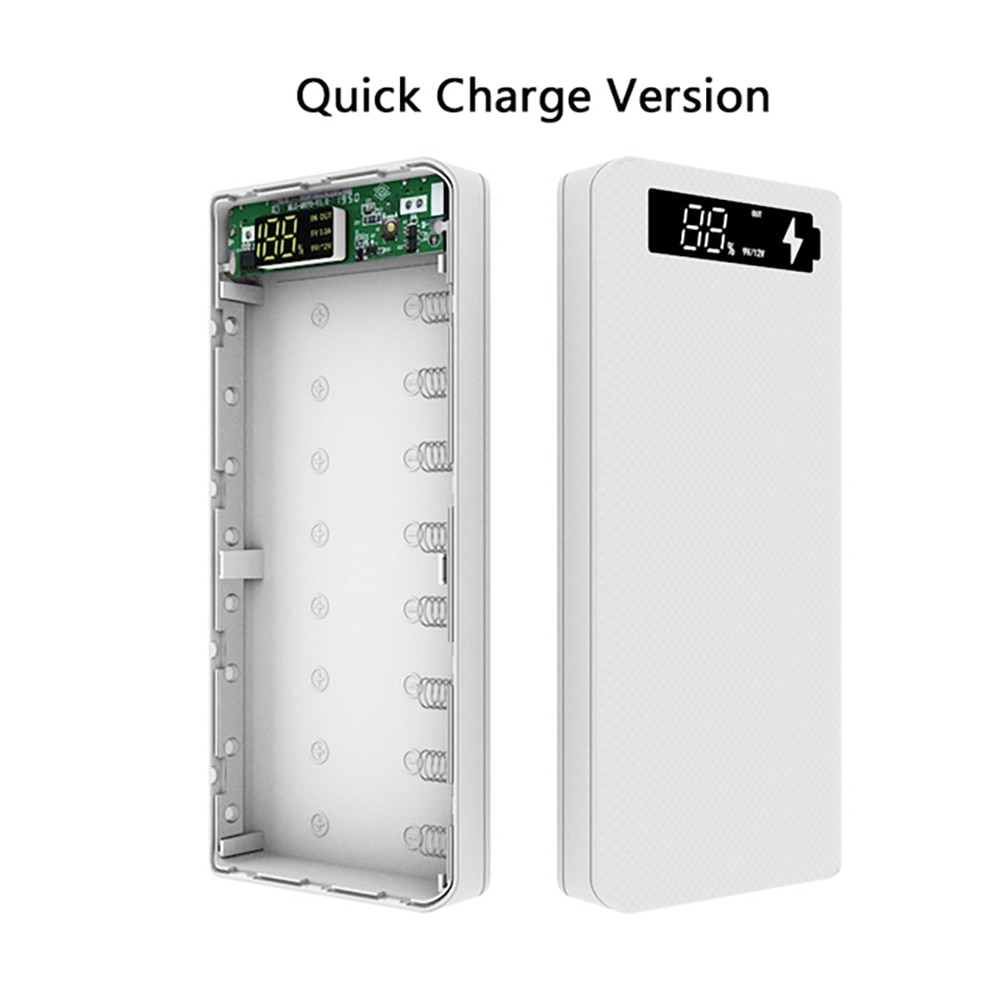 6800mAh 5V Dual USB Quick Charge Version Power Bank Case Mobile Phone Charger