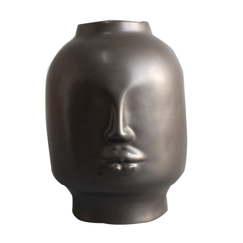 Vintage Sexy Lips Vase Nordic Style Human Face Flower Pot Home Garden Ornament Ceramic Crafts Desktop Home Decor