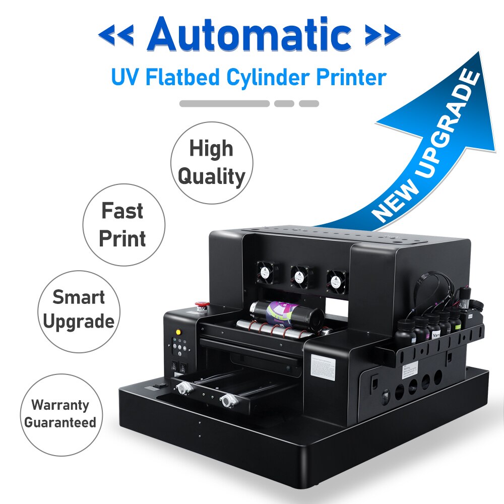 A3 UV Flatbed Printer UV DTF transfer sticker A3 Printer Varnish A3 UV Printing Machine For phone case acrylic glass wood print