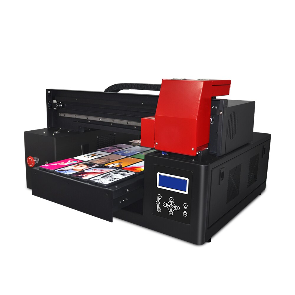Automatic UV Flatbed Printer with White Ink Circulation Phone Case Printing Machine For Acrylic Plastic Glass Leather