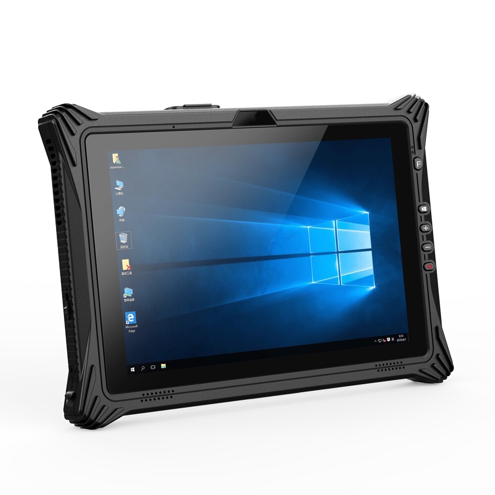 IP65 Portable Mini PC Windows 10 Industrial Tablet PC Intel i7-8550U 10.1 Screen 16GB RAM 128GB ROM TPM2.0 WIFI RJ45 DB9 USB2.0