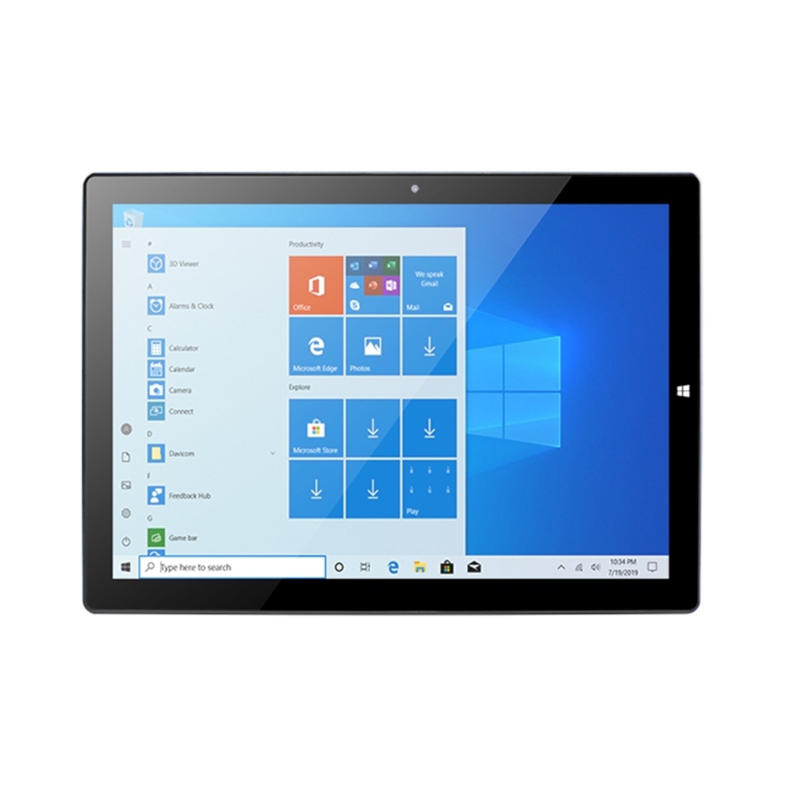 W12 4G LTE Tablet PC 12.3 Inch 8GB 256GB Windows 10 System Qualcomm Snapdragon 850 Octa Core up to 2.96GHz GPS 2880 x 1920