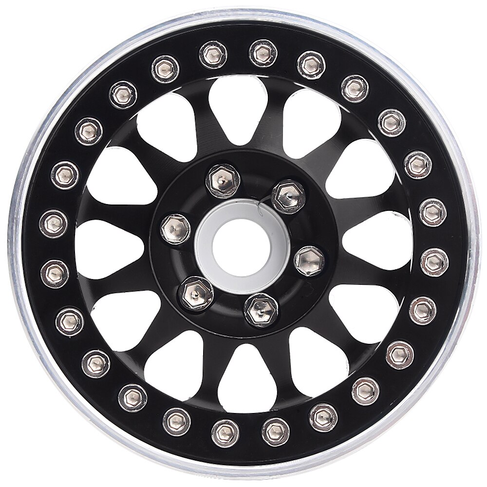 4PCS Metal 1.9 Beadlock Wheel Rim Tires Set for 1/...