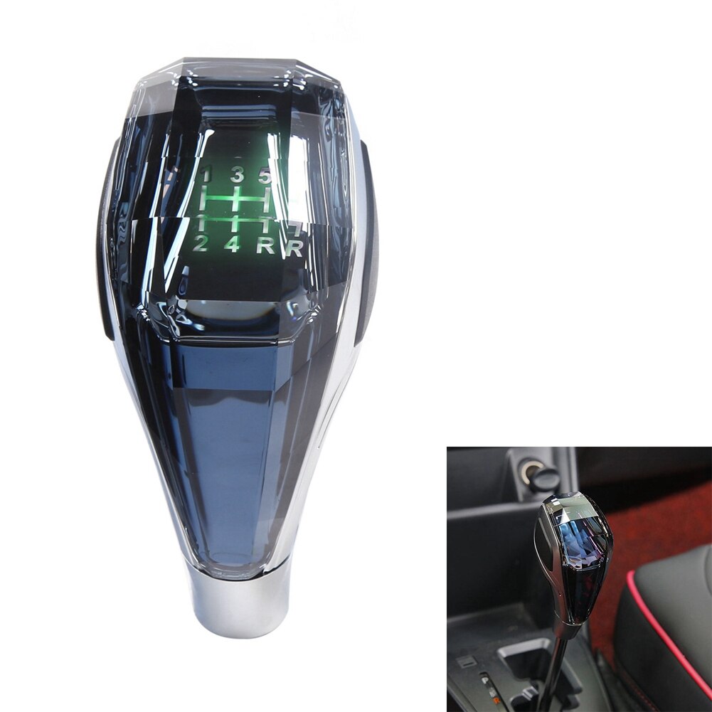 Car Universal LED Crystal Handles Manual Transmission Gear Shift Knob Lever Stick Head for Toyota Honda Hyundai Nissan