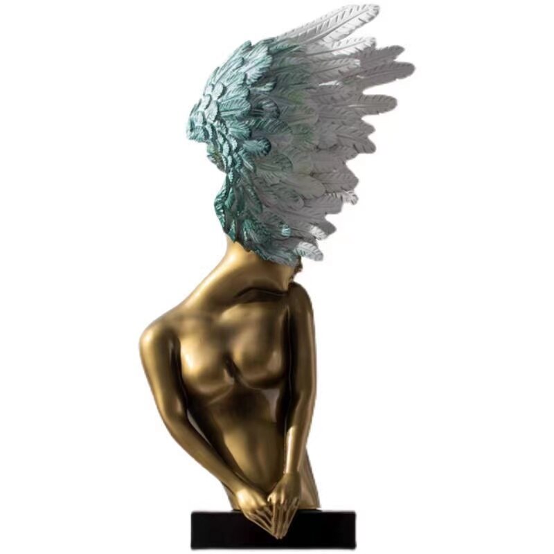 Angel Girl Art Sculpture Creative Character Decoration Living Room Decoration Hotel Lobby Model Room Soft Decoration