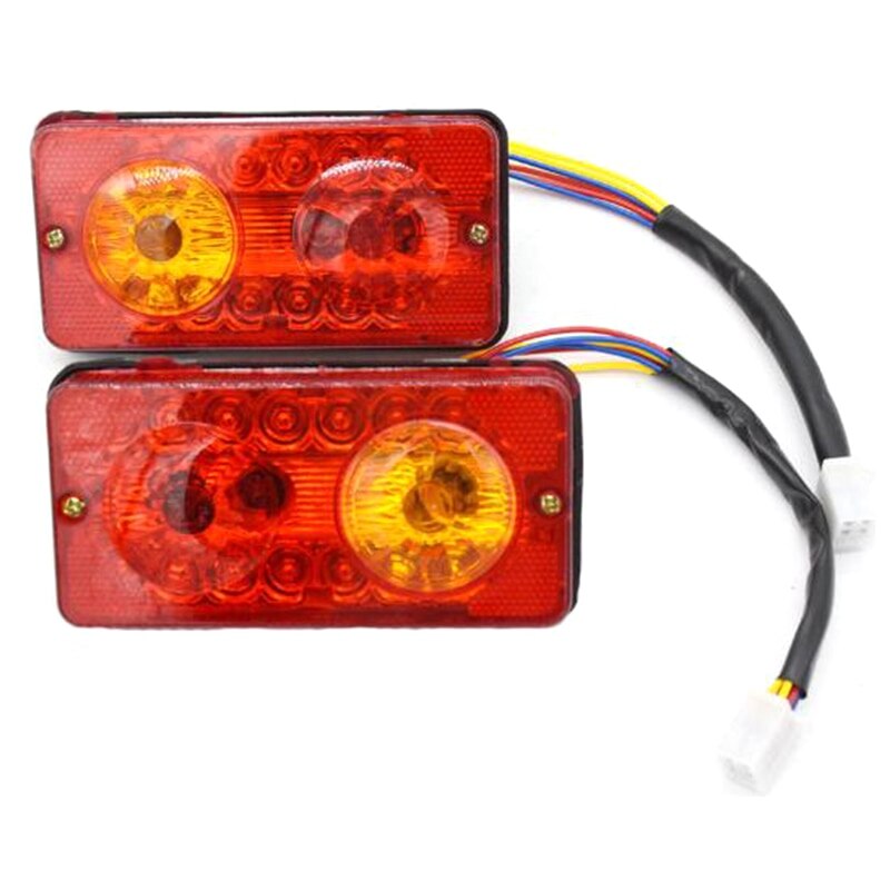 12V DC LED Rear Tail Lights Brake Turn Signal Reverse For Electric-Tricycle