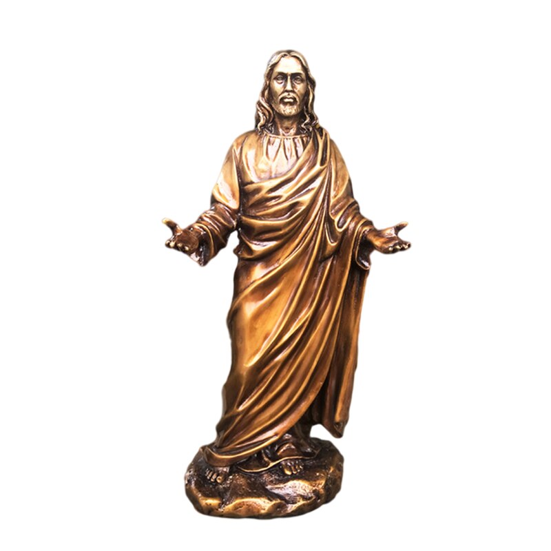 Jesus Statue Figures Copper Home Decoration Virgin...