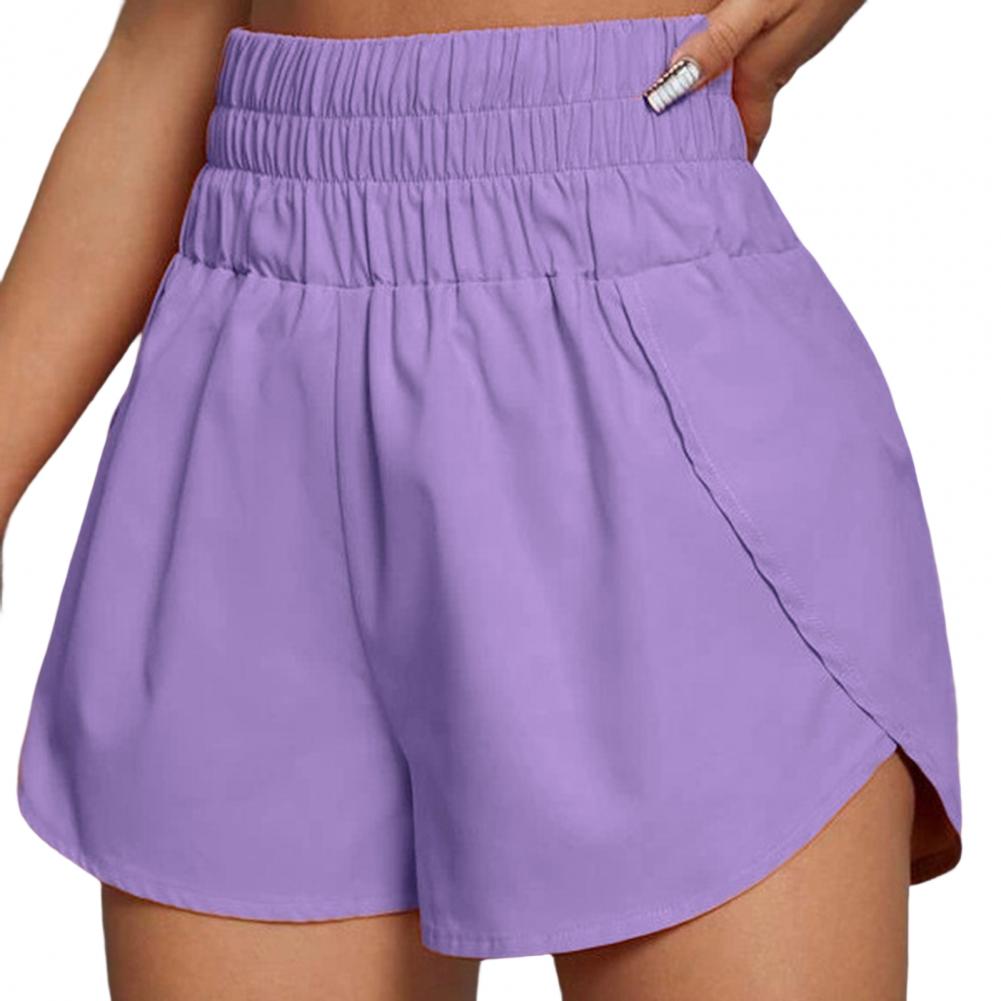 Women's Sports Shorts Solid Color Loose Comfortable Fitness Casual Simple Shorts