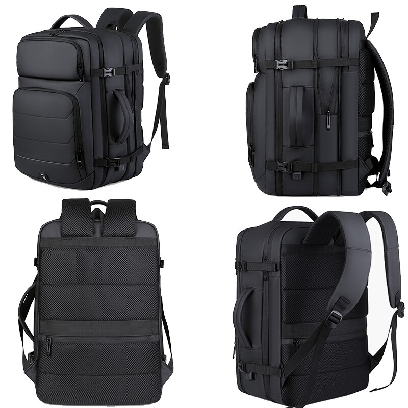 Expandable Laptop Backpacks Waterproof Notebook Bag USB Schoolbag Sports Travel School Bag Pack Backpack For Male