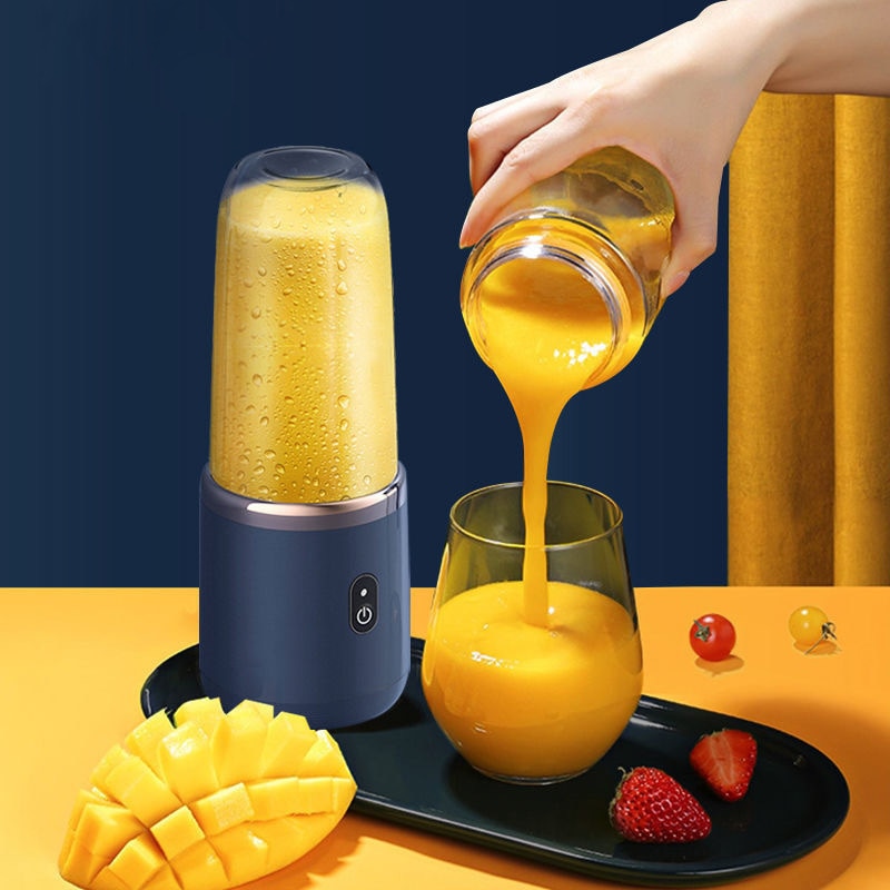6 Blade Portable Juicer Cup USB Smoothie Blender C...