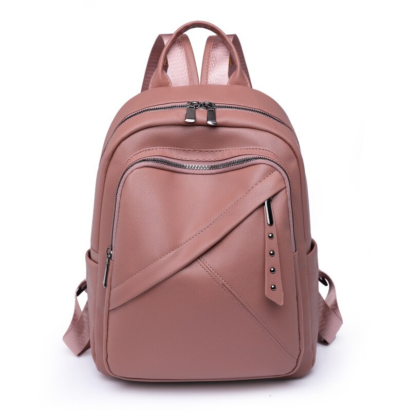 Pu Leather Backpack Women Fashion Women& Bag Leather Travel Backpack For Women