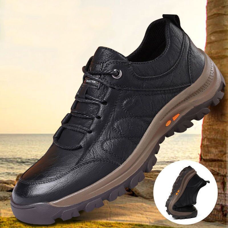 Leather Men's Casual Breathable Leisure Sneakers Chaussure Homme