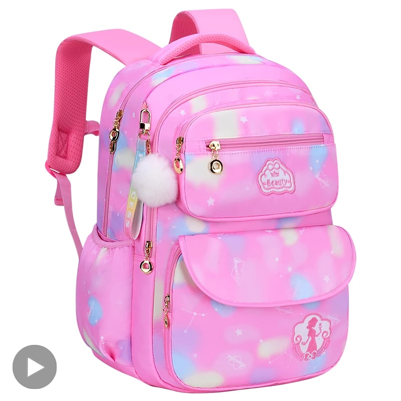 Kawaii Cute Anime Teenage Girl Children Backpack School Bag Waterproof Back Pack Class Pink For Kid Child Teenager Women Female