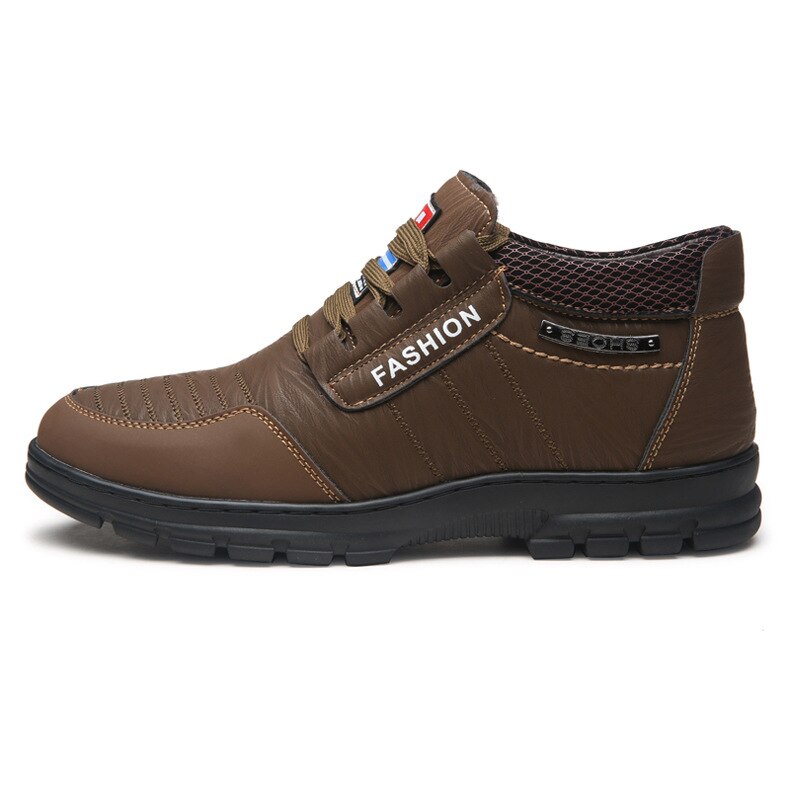 Genuine Leather Men Shoes Platform Casual Shoes Wi...