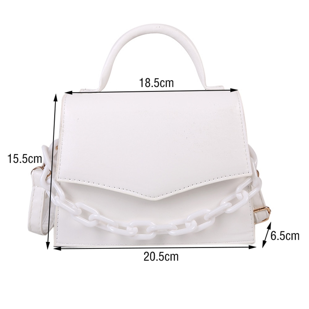 Women Bag Chain Small Square Bag New Fashion Crossbody Shoulder Messenger Bag  Female Handbag Candy Color