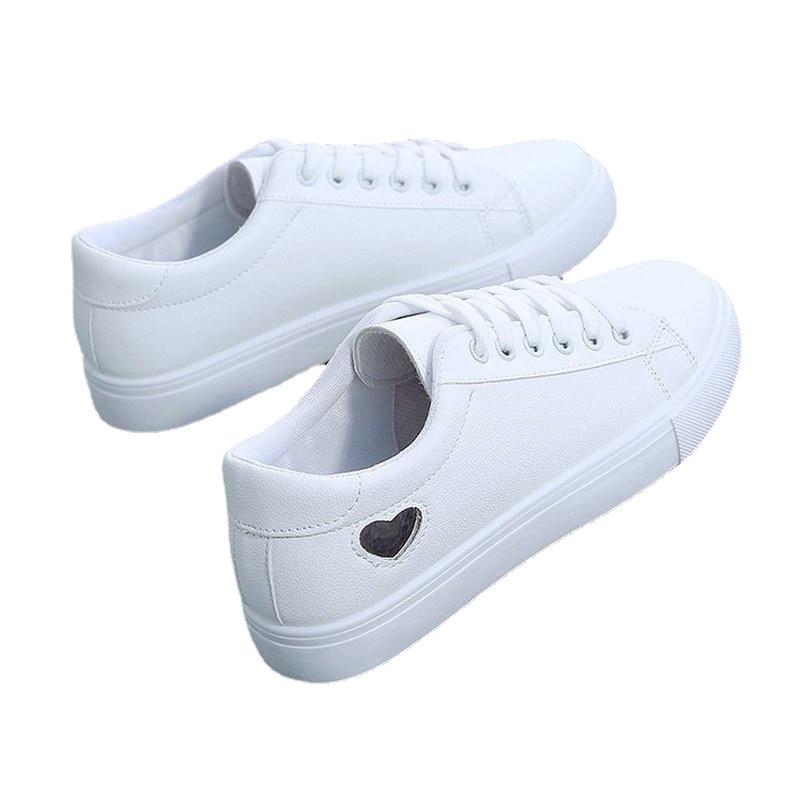 Autumn Women's Shoes Fashion Ladies Breathable Cute Heart Flats Casual Shoes Sneakers