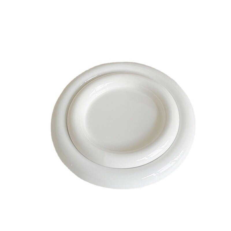 2 Pc tableware chubby plate high beauty value netw...