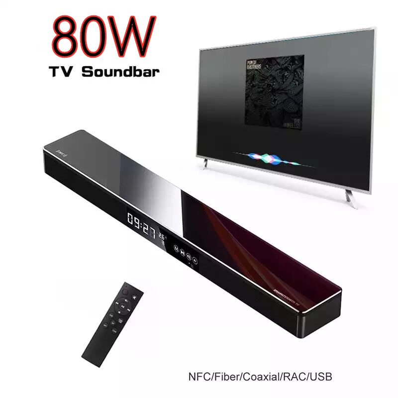 80W Super Power TV Soundbar Home Theater Sound System Bar Speaker Bluetooth Speaker Echo Wall Stereo Surround Sound