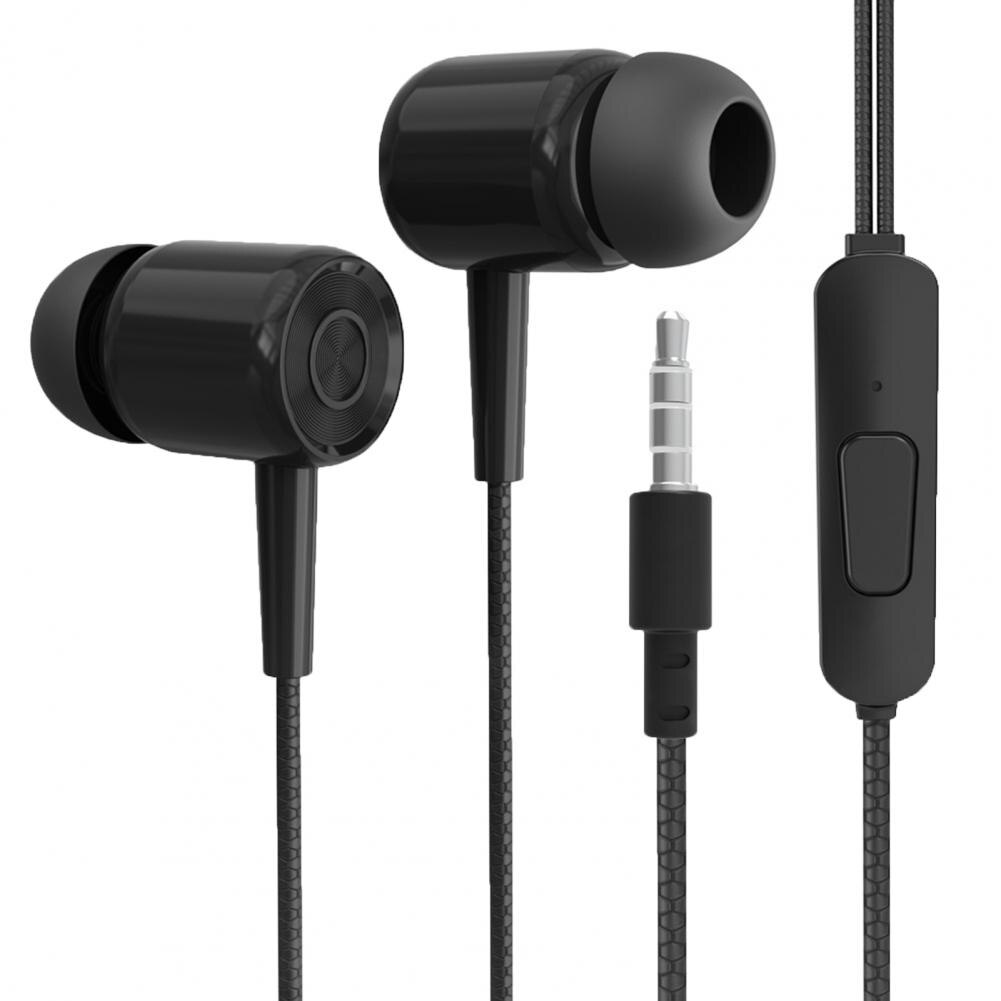 In-ear Bass Stereo Mobile Wired Headphones 3.5mm Sport Earbuds for Smartphones Wire Headset With Built-in Microphone Earphone