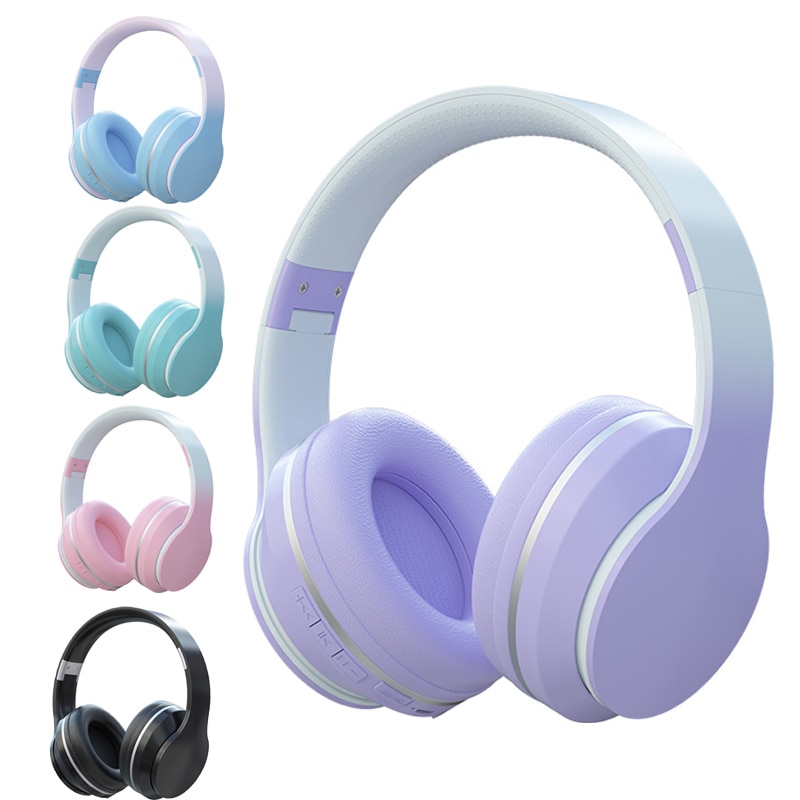 Gradient Colour Wireless Bluetooth Headsets Stereo...