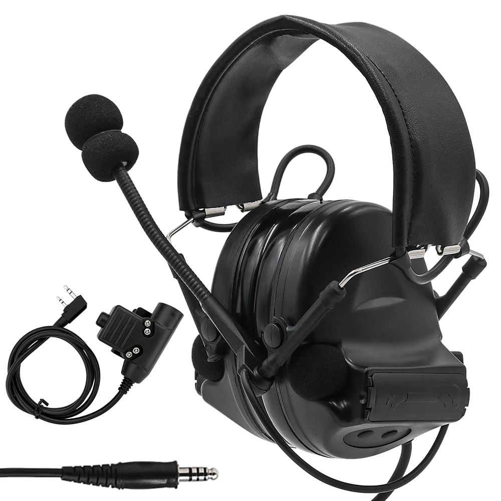 Tactical Headset Airsoft Military Headset Noise Reduction Headphones Hunting Hearing Protection Earmuffs