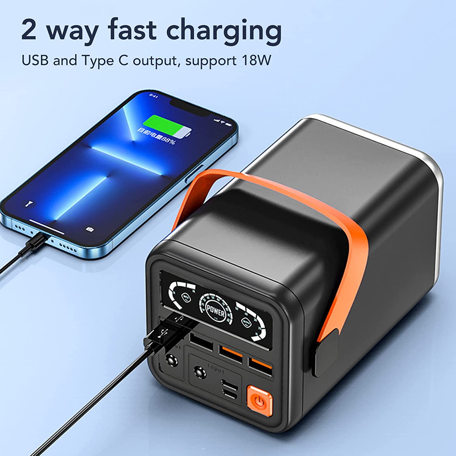 Outdoor Emergency Portable Mobile Power Supply Mobile Phone Charger 60000mah Power Bank Large Capacity Power Bank