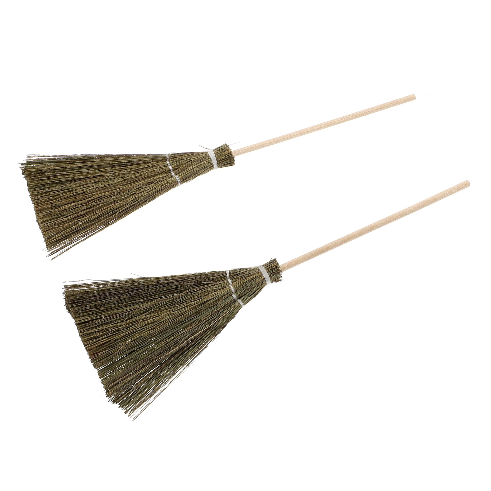 2Pcs House Brooms House Brooms Childrens Witch Broomstick Childrens Play Pretend Set Miniature Brooms