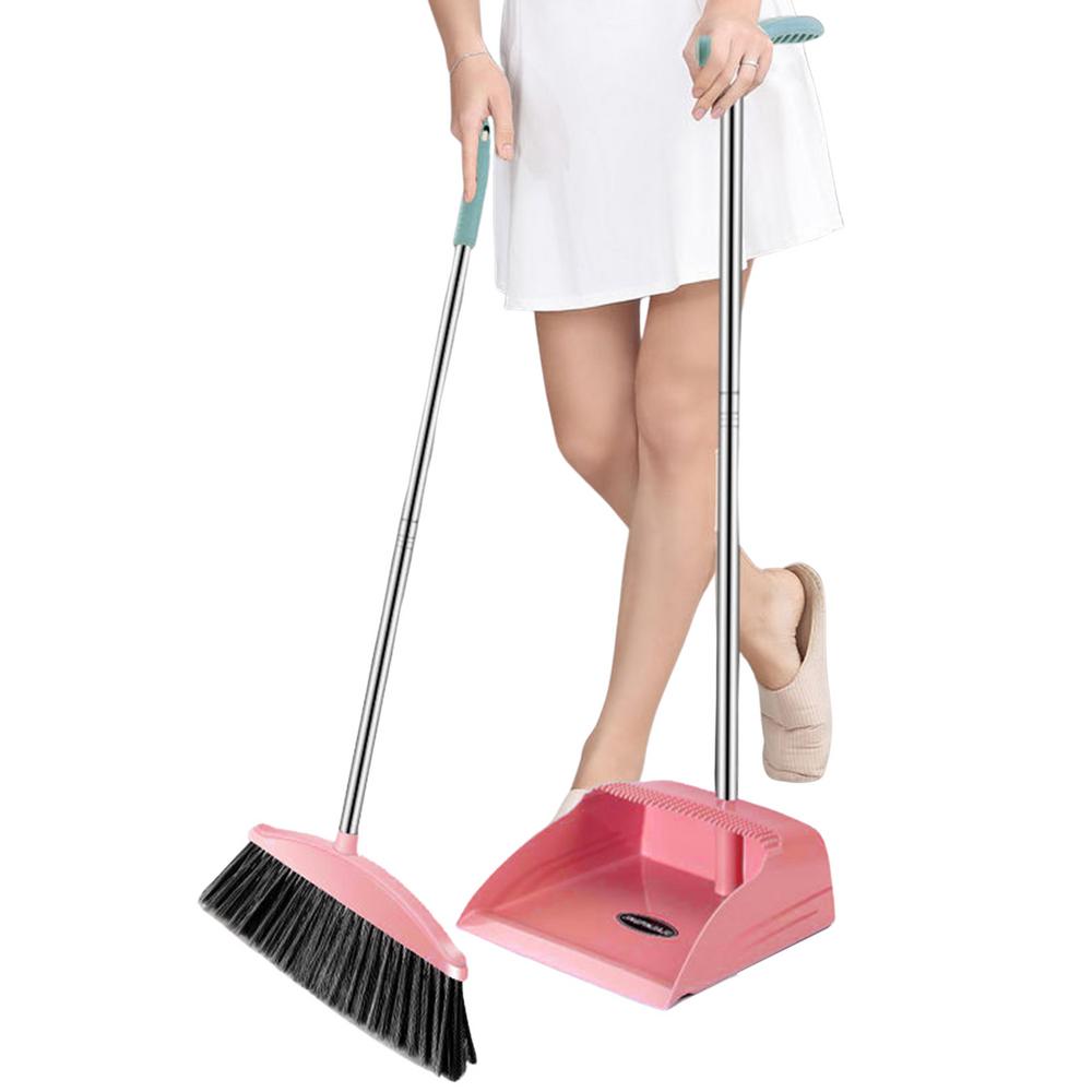 Cleaning Brush Broom Dustpans Set Home For Floor Sweeper Garbage Cleaning Stand Up Broom Dustpan Set Household Cleaning Tools