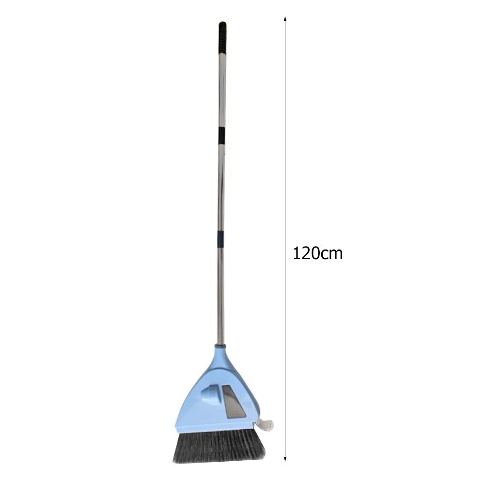 2-in-1 Sweeper Cleaning Tool Built -in Vacuum Broom with Cordless Vacuum Cleaner Lazy Broom Track Brooms Cleaning Brush