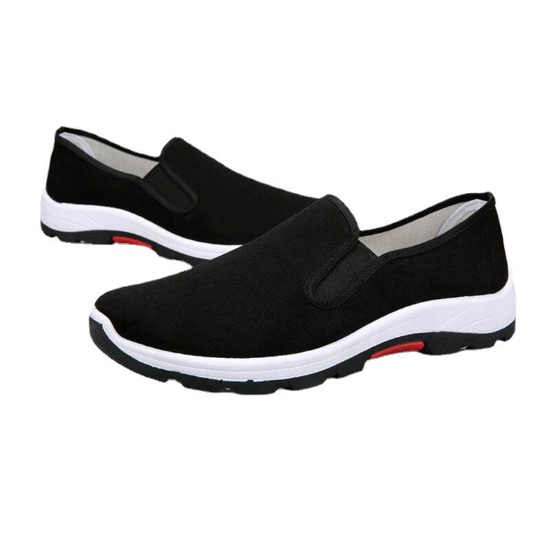 Men Cloth Shoes Breathable Lightweight Slip on Fla...