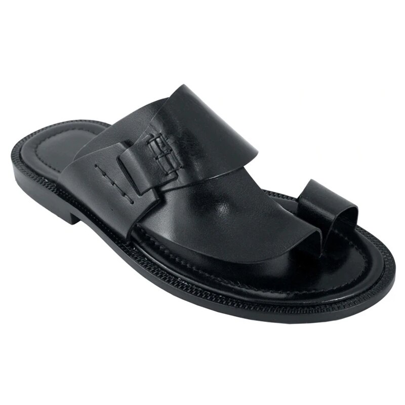 Summer Men Sandals Beach Retro Sandals Men's Hand-sewn Sandals Men's Outdoor Casual Comfortable Shoes Large Size 39-47