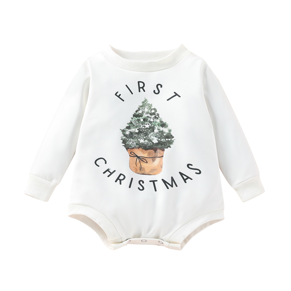 Baby Boy Girls Christmas Outfit Romper Jumpsuit Sw...