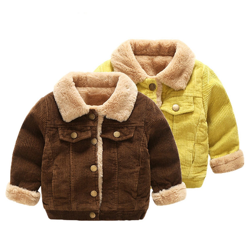 Plush Baby Boys Jacket Girls Coat Clothing Winter ...