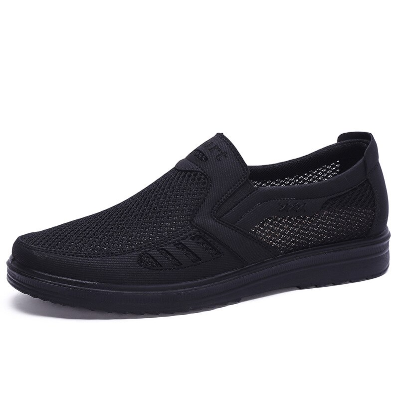 Fashion Summer Shoes Men Casual Air Mesh Shoes Large Sizes 38-46 Lightweight Breathable Slip-On Flats