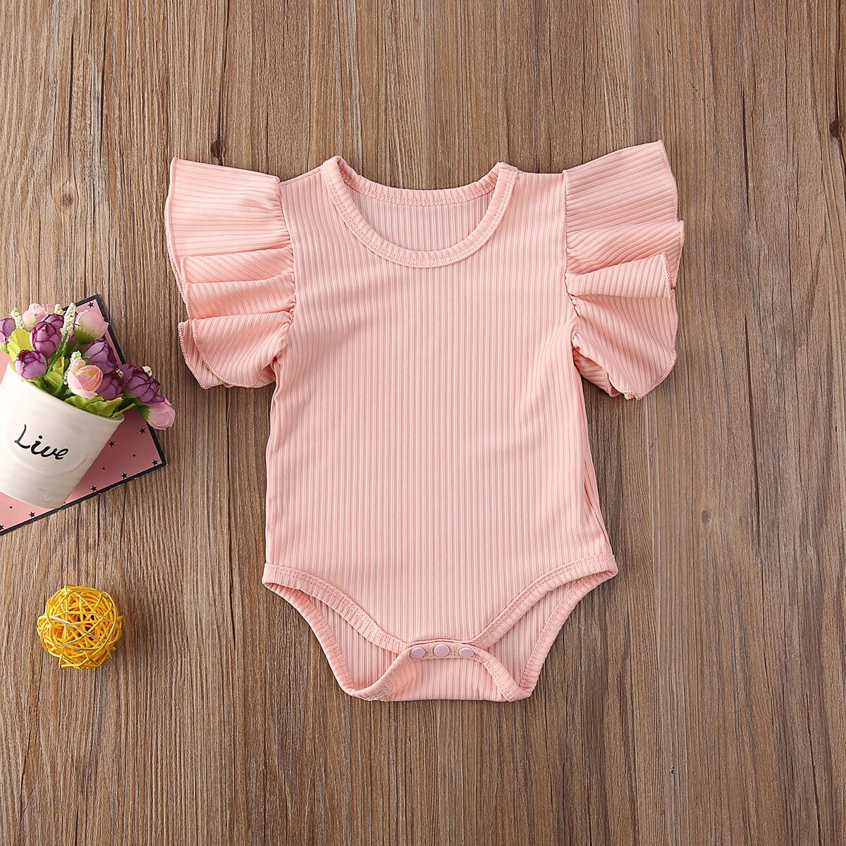 Baby Girl Jumpsuit Summer Newborn Short Sleeve Cotton Children's Jumpsuit